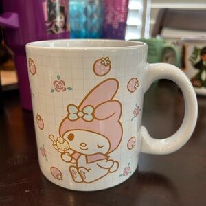Cute My Melody Mug with Pink and White Design